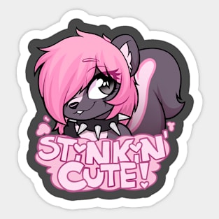 stinkin' cute skunk fursona Sticker